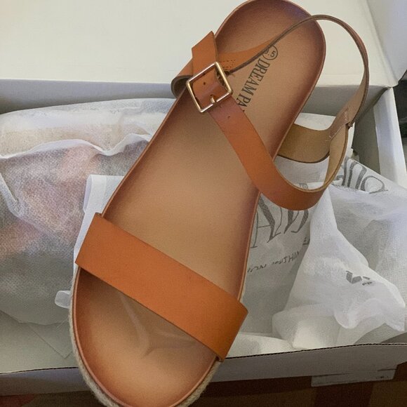 DREAM PAIRS Women’s Open Toe Ankle Strap Espadrille Casual Platform Sandal 8M - Picture 5 of 6